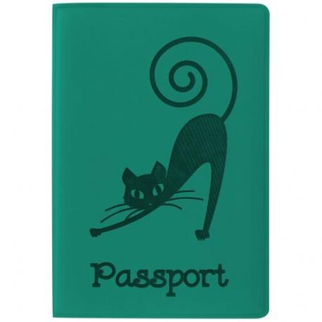 Обложка для паспорта  237616, зеленый Staff