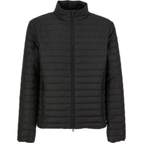 куртка  демисезонная, силуэт полуприлегающий, карманы, без капюшона, размер 46, черный Geox