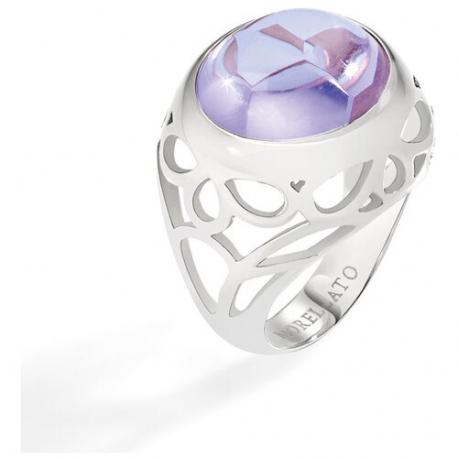 Печатка , кристалл, размер 18.5, фиолетовый, серебряный Morellato