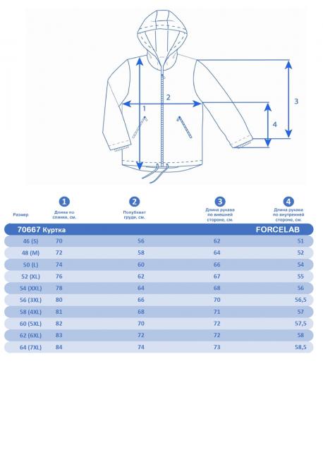 Куртка  Темно-серый, 70667 (58, 4xl) Forcelab