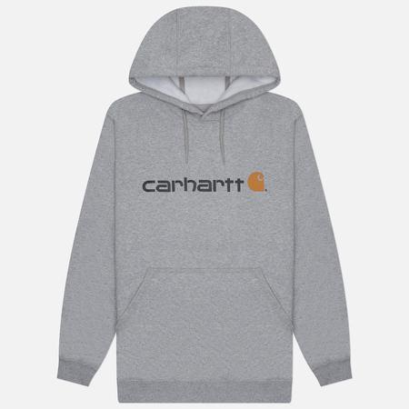Мужская толстовка  Loose Fit Midweight Logo Graphic Hoodie, цвет серый, размер L CARHARTT