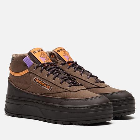 Женские ботинки  Club C Geo Mid, цвет коричневый, размер 40.5 EU Reebok