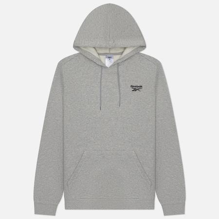 Мужская толстовка  Identity Small Logo Fleece Hoodie, цвет серый, размер XXL Reebok