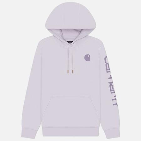 Женская толстовка  Relaxed Fit Midweight Logo Sleeve Graphic Hoodie, цвет фиолетовый, размер XS CARHARTT