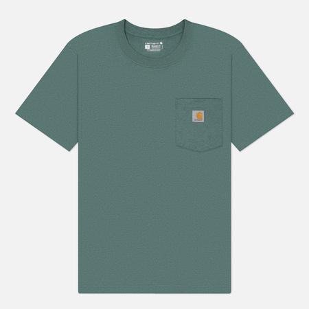 Мужская футболка  Relaxed Fit Heavyweight K87 Pocket, цвет зелёный, размер XXL CARHARTT