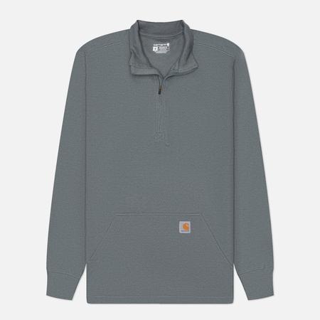Мужской лонгслив  Relaxed Fit Heavyweight 1/2 Zip Thermal, цвет серый, размер S CARHARTT