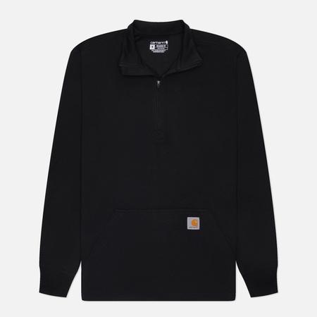 Мужской лонгслив  Relaxed Fit Heavyweight 1/2 Zip Thermal, цвет чёрный, размер S CARHARTT