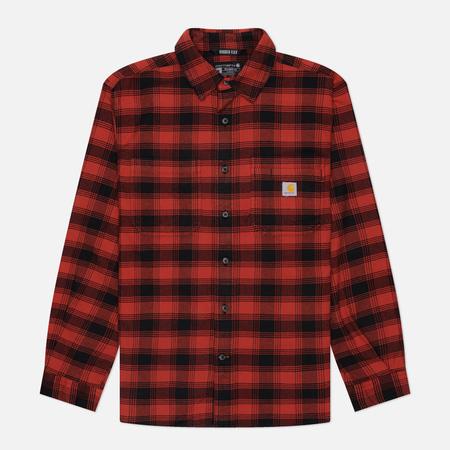 Мужская рубашка  Rugged Flex Relaxed Midweight Flannel Plaid, цвет красный, размер XXL CARHARTT