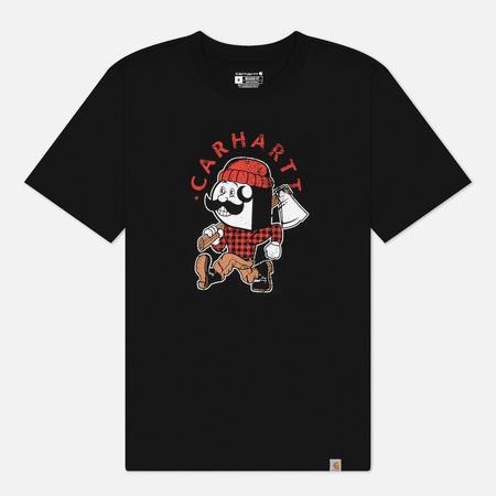 Мужская футболка  Relaxed Fit Lightweight Lumberjack Graphic, цвет чёрный, размер L CARHARTT