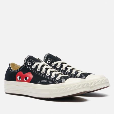 Мужские кеды  x Comme des Garcons Play Chuck 70 Low, цвет чёрный, размер 38 EU Converse