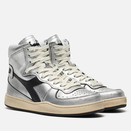 Женские кроссовки  Heritage MI Basket Silver Used, цвет серебряный, размер 36.5 EU DIADORA