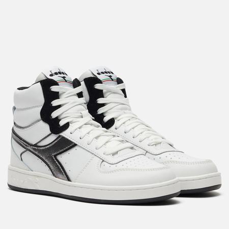 Женские кроссовки  Magic Basket Mid Metal, цвет белый, размер 36.5 EU DIADORA