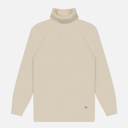 Мужской свитер  Alpaca Wool Turtel Neck, цвет белый, размер L C.P. COMPANY