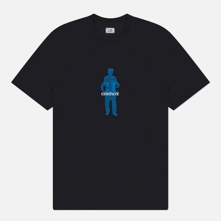 Мужская футболка  30/1 Waffled British Sailor, цвет чёрный, размер XXXL C.P. COMPANY
