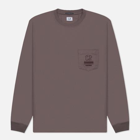 Мужской лонгслив  Mercersized 30/2 Jersey Twisted Pocket, цвет фиолетовый, размер L C.P. COMPANY