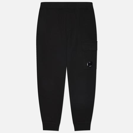 Мужские брюки  Diagonal Raised Fleece Lens Regular, цвет чёрный, размер L C.P. COMPANY