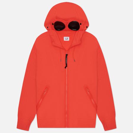Мужская толстовка  Diagonal Raised Fleece Goggle Zipped Hoodie Regular, цвет оранжевый, размер S C.P. COMPANY