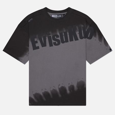 Мужская футболка  kuro Tie Dye Printed Oversized, цвет серый, размер L Evisu