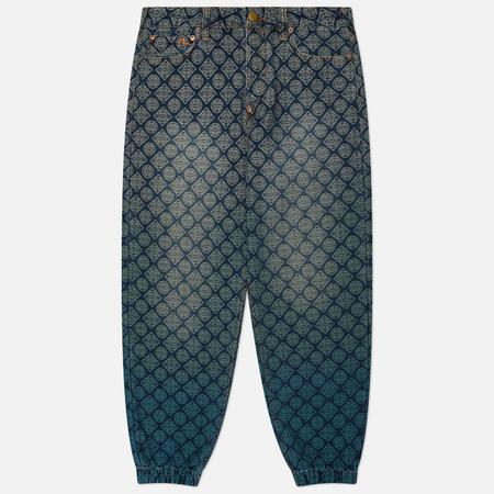 Мужские джинсы  Heritage Kamon Jacquard Denim, цвет синий, размер 32 Evisu