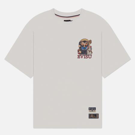 Мужская футболка  Heritage Tanuki Fortune Cat Daruma Printed, цвет белый, размер S Evisu