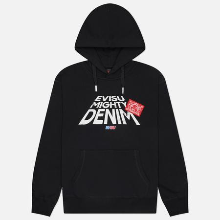 Мужская толстовка  Printed Logo Hoodie, цвет чёрный, размер L Evisu
