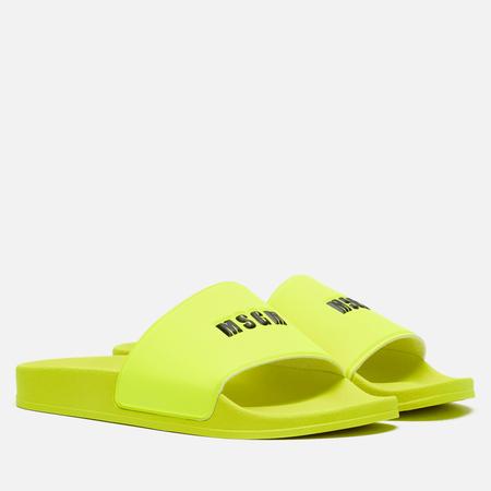 Женские сланцы  Micrologo Slide, цвет жёлтый, размер 40 EU MSGM