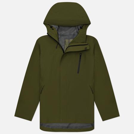 Мужская куртка ветровка  Waterproof 3L Asym Storm Parka, цвет оливковый, размер S MAHARISHI