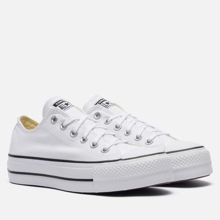 Женские кеды  Chuck Taylor All Star Canvas Platform, цвет белый, размер 37.5 EU Converse