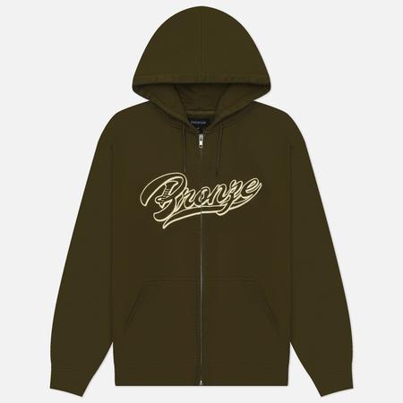 Мужская толстовка  Sports Zip Hoodie, цвет оливковый, размер XL Bronze 56K