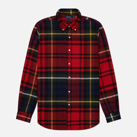 Мужская рубашка  Plaid Flannel Classic Fit, цвет красный, размер L Polo Ralph Lauren