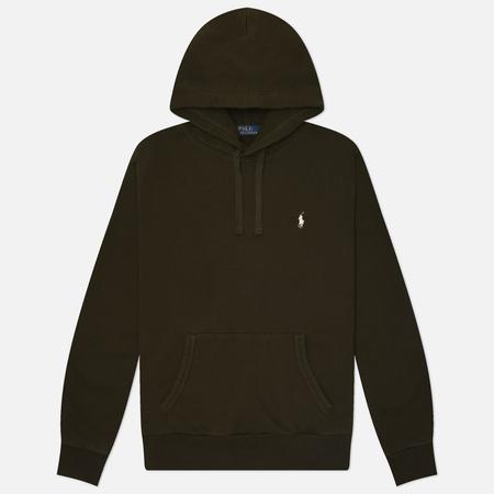 Мужская толстовка  Loopback Fleece Hoodie, цвет оливковый, размер M Polo Ralph Lauren