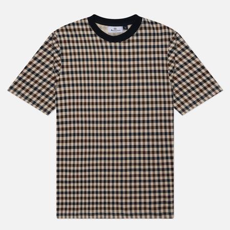 Мужская футболка  Active Club Check, цвет синий, размер L Aquascutum