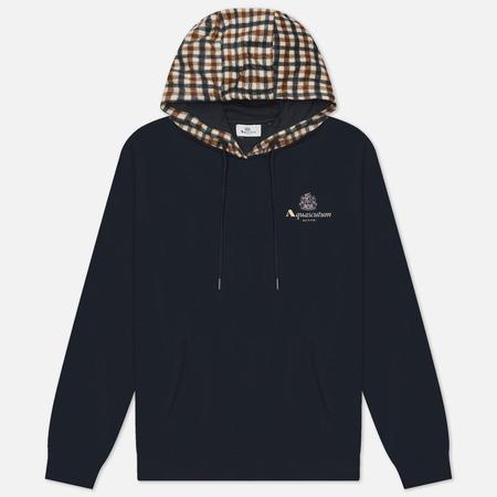 Мужская толстовка  Club Check Hoodie, цвет синий, размер XXL Aquascutum