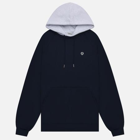 Мужская толстовка  Double Color Wappen Raglan Hoodie, цвет синий, размер XL ANGLAN