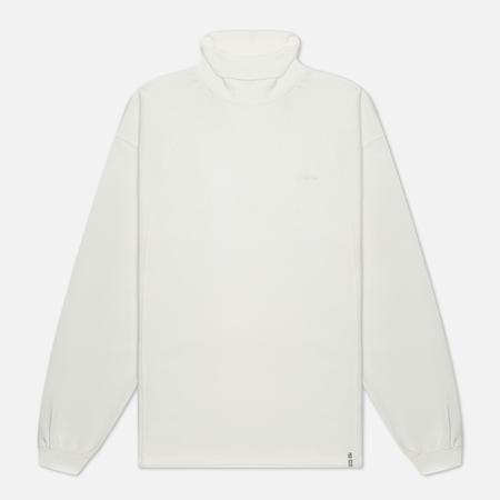 Мужской лонгслив  Oval Incision Turtle Neck, цвет белый ANGLAN