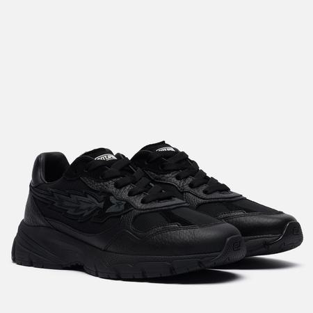 Мужские кроссовки  EJ Running Low Tumbled Leather/Nylon, цвет чёрный, размер 45 EU Enterprise Japan