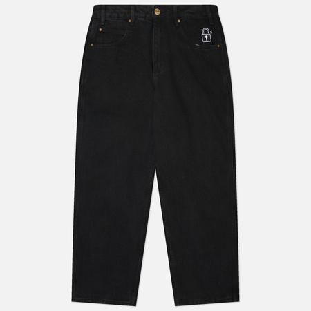 Мужские джинсы  Lock Baggy Denim, цвет чёрный, размер 30 BUTTER GOODS