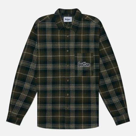 Мужская рубашка  Swirl Plaid, цвет оливковый, размер XL BUTTER GOODS