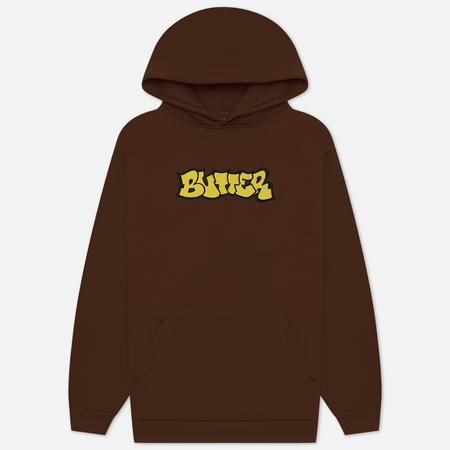Мужская толстовка  Perspective Applique Pullover Hoodie, цвет коричневый, размер XL BUTTER GOODS