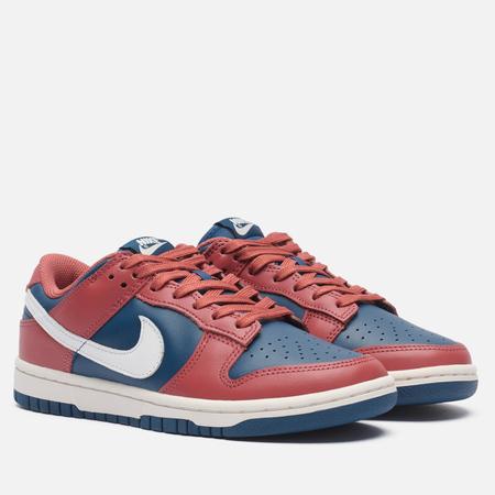 Женские кроссовки  Wmns Dunk Low, цвет бордовый, размер 39 EU Nike