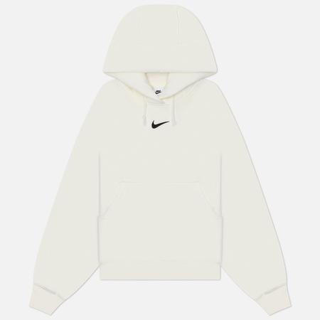 Женская толстовка  Phoenix Fleece Oversized Hoodie, цвет белый, размер S Nike