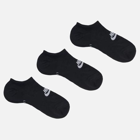 Комплект носков  3-Pack Everyday Essential Cushion Low, цвет чёрный, размер 34-38 EU Nike