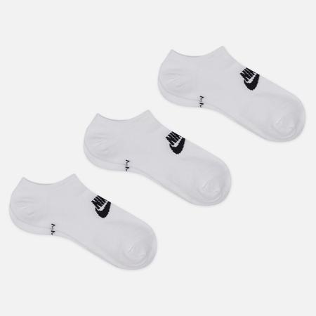 Комплект носков  3-Pack Everyday Essential Cushion Low, цвет белый, размер 38-42 EU Nike