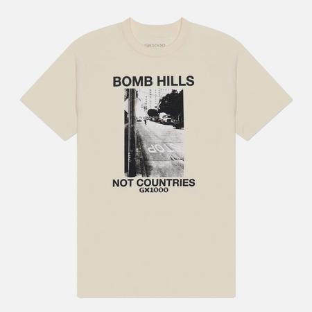 Мужская футболка  Bomb Hills, цвет бежевый, размер XXL GX1000