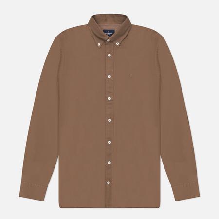 Мужская рубашка  Essential Garment Dyed Oxford, цвет бежевый, размер XXL Hackett