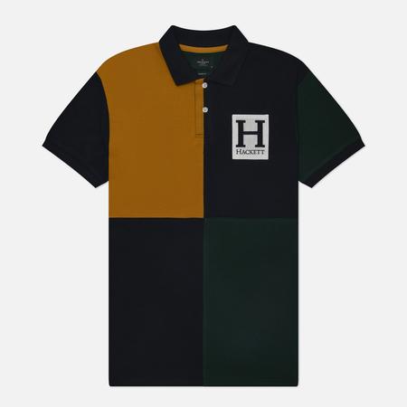 Мужское поло  Heritage H Patch Quad Colour, цвет синий, размер S Hackett