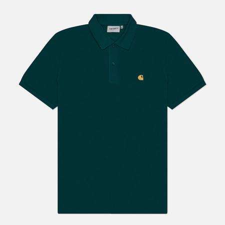 Мужское поло  Chase Pique, цвет зелёный, размер M Carhartt WIP