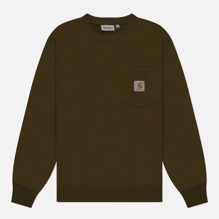 Мужская толстовка  Pocket, цвет оливковый, размер M Carhartt WIP