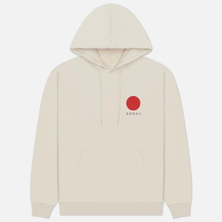 Мужская толстовка  Japanese Sun Hoodie Oversized Fit, цвет бежевый, размер L Edwin