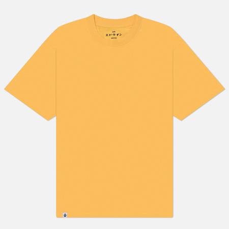Мужская футболка  Oversize Basic, цвет жёлтый, размер XL Edwin